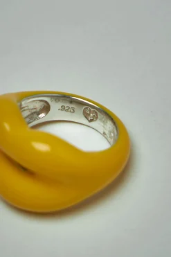 Hotlips Ring Hotlips banana yellow - LABELS