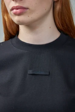 Jacquemus Le Tshirt Gros Grain black - LABELS