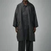 Jan-Jan Van Essche COAT#32 Long Loose Unlined Fit Coat With Detachable Collar - LABELS