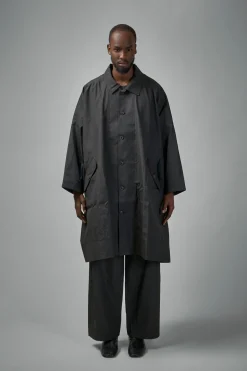 Jan-Jan Van Essche COAT#32 Long Loose Unlined Fit Coat With Detachable Collar - LABELS