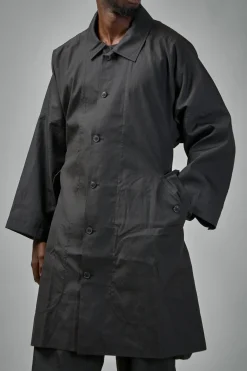 Jan-Jan Van Essche COAT#32 Long Loose Unlined Fit Coat With Detachable Collar - LABELS