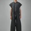 Jan-Jan Van Essche JUMPSUIT#12 Oversized Sleeveless Jumpsuit Coated Cloth - LABELS