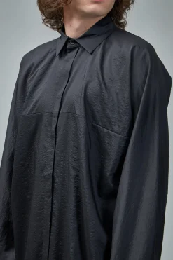 Jan-Jan Van Essche Shirt#101 Loose Fit Button-Up Dress Shirt Boiled Wo/Se Cloth - LABELS