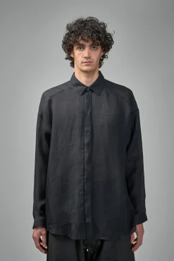 Jan-Jan Van Essche SHIRT#106 Regular Long Sleeve shirt Fine Cavalry Twill - LABELS