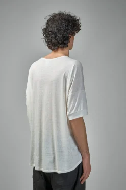 Jan-Jan Van Essche TEE#86 Short Sleeve Crew Neck Tee Organic Cotton Linen - LABELS