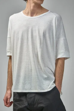 Jan-Jan Van Essche TEE#86 Short Sleeve Crew Neck Tee Organic Cotton Linen - LABELS