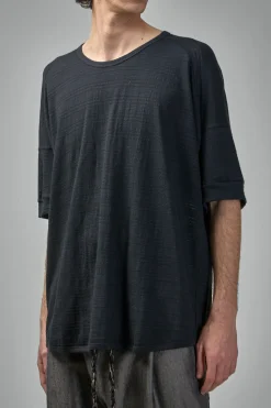 Jan-Jan Van Essche TEE#86 Short Sleeve Crew Neck Tee Ripple Jersey - LABELS