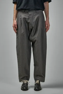 Jan-Jan Van Essche TROUSER#85 Single Pleated Loose Fit Trousers Cavalry Twill - LABELS
