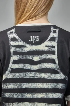 Jean Paul Gaultier Cotton Asymetric T-Shirt Printed ''Tattoo" - LABELS