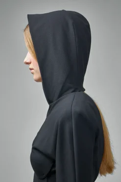 Jean Paul Gaultier Crepe Jersey Backless Shirt Dress with Hood - LABELS
