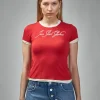 Jean Paul Gaultier Thin Jersey Baby-Tee Printed ''Tattoo'' - LABELS
