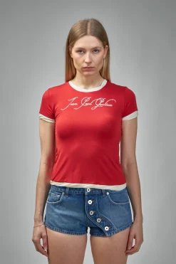 Jean Paul Gaultier Thin Jersey Baby-Tee Printed ''Tattoo'' - LABELS