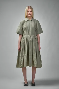 Jil Sander Pleated Shirt Dress - LABELS