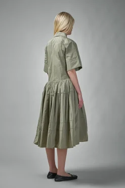 Jil Sander Pleated Shirt Dress - LABELS