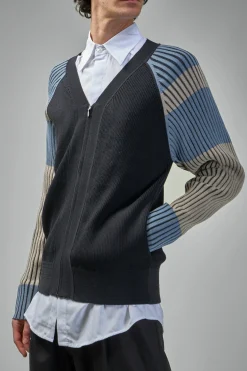 Kiko Kostadinov Inex Cardigan Cotton Nylon Mix - LABELS