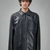Loewe Overshirt in Nappa Calfskin - LABELS