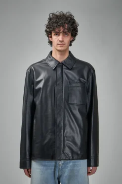 Loewe Overshirt in Nappa Calfskin - LABELS