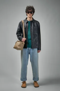 Loewe Overshirt in Nappa Calfskin - LABELS