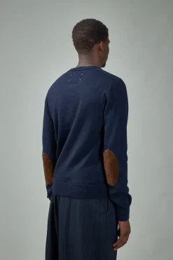 Maison Margiela Elbow-Patch Knitted Crewneck - LABELS