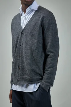 Maison Margiela Elbow-Patch Knitted Cardigan - LABELS