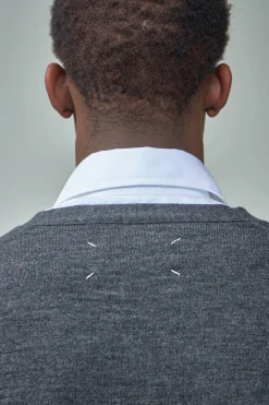 Maison Margiela Elbow-Patch Knitted Cardigan - LABELS
