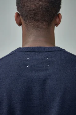 Maison Margiela Elbow-Patch Knitted Crewneck - LABELS