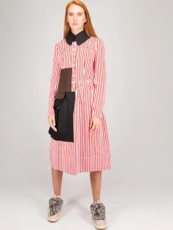 Maison Margiela Striped Dress red - LABELS