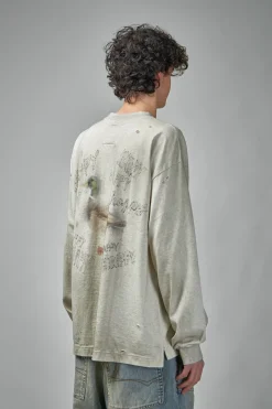 Maison Mihara Yasuhiro Distressed Long Sleeves Tee - LABELS