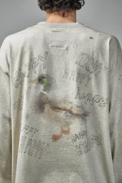 Maison Mihara Yasuhiro Distressed Long Sleeves Tee - LABELS
