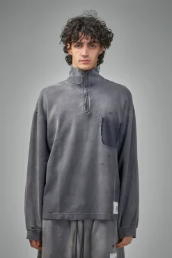 Maison Mihara Yasuhiro Sun Faded Half Zip Pullover - LABELS