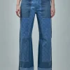 Marine Serre Regenerated Denim Straight Leg Pants - LABELS