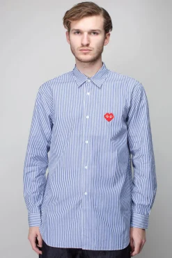 Mens Shirt Woven Stripe - LABELS