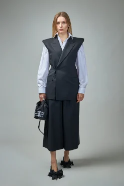 MM6 Margiela Raw-cut Edge Gilet - LABELS
