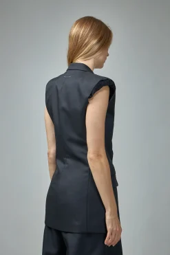 MM6 Margiela Raw-cut Edge Gilet - LABELS