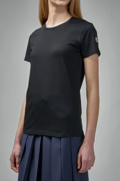 Moncler Logo Patch Cotton Jersey T-Shirt - LABELS