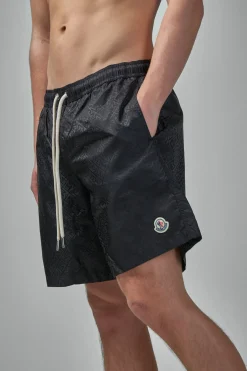 Moncler Monogram Jacquard Swim Shorts - LABELS