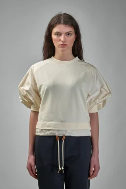 Moncler Puff Sleeve Cotton T-Shirt - LABELS