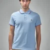 Moncler Striped Trim Cotton Piquet Polo Shirt - LABELS