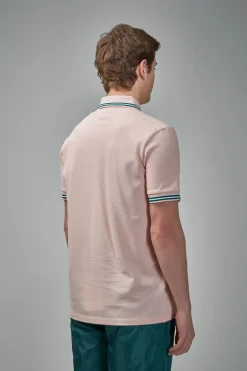 Moncler Striped Trim Cotton Piquet Polo Shirt - LABELS