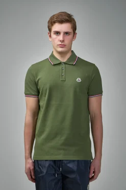 Moncler Tricolor-Trimmed Cotton Piquet Polo Shirt - LABELS