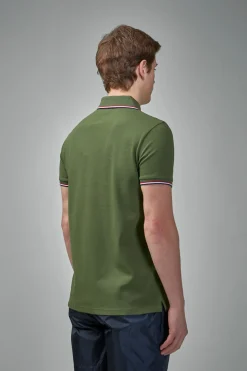 Moncler Tricolor-Trimmed Cotton Piquet Polo Shirt - LABELS