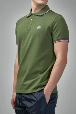 Moncler Tricolor-Trimmed Cotton Piquet Polo Shirt - LABELS