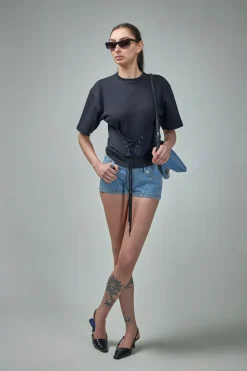 Mugler Cotton Denim Short L. - LABELS