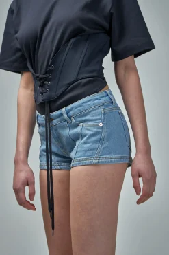 Mugler Cotton Denim Short L. - LABELS