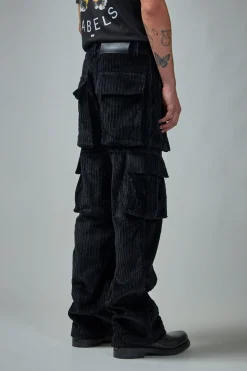 Nahmias Corduroy Logo Cargo Pants - LABELS