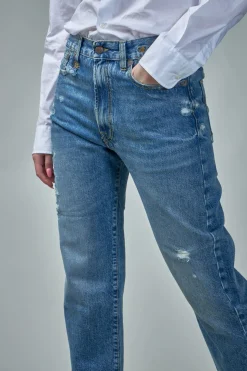 R13 Boyfriend bain w rips Jean - LABELS
