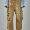 R13 Cropped Multipocket Cargo - LABELS