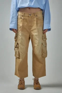 R13 Cropped Multipocket Cargo - LABELS