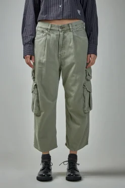 R13 Cropped Multipocket Cargo - LABELS