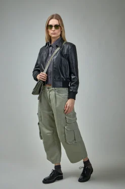 R13 Cropped Multipocket Cargo - LABELS